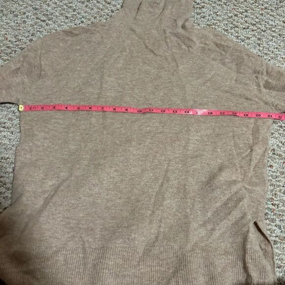 MNG by mango Perkins 100% Wool Turtleneck Slit Sweater Oversized- Size Medium - Picture 6 of 9